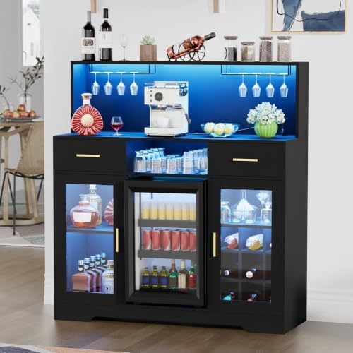 Home Bar And Cabinet - Mini Geladeira com Armazenamento, Armários de