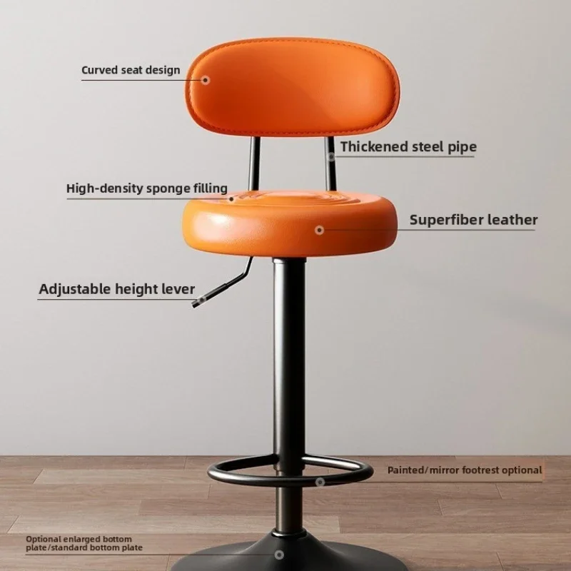Home Bar Stools - Cadeira de bar giratória elevatória para