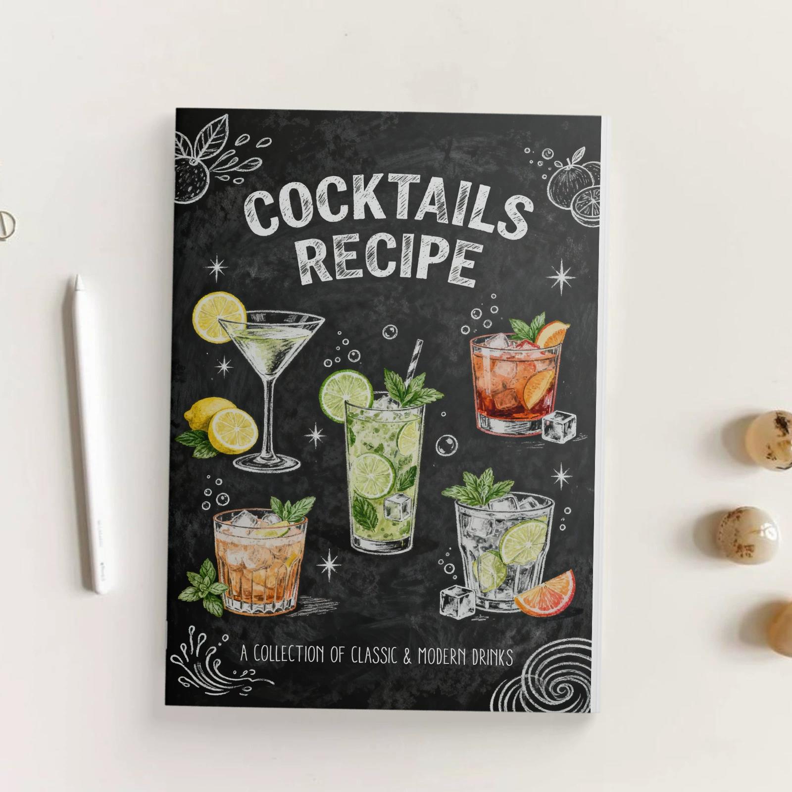 Livro de receitas de coquetéis - Cocktail Recipe Book avaliação e preço