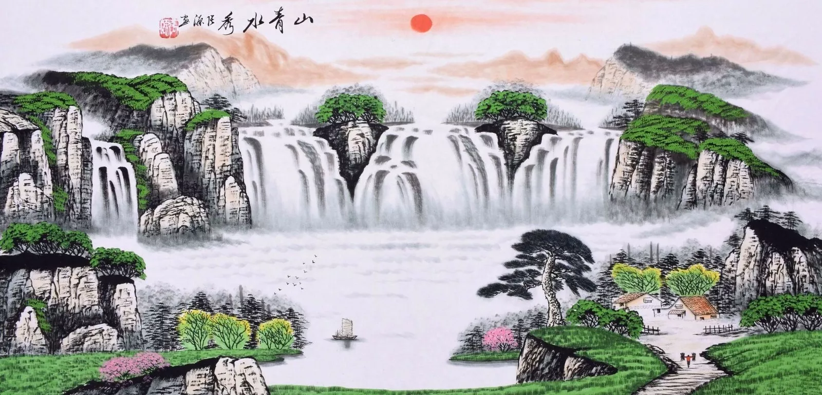 ARTE ASIANA Original Pintura C - Home Barca avaliação e preço