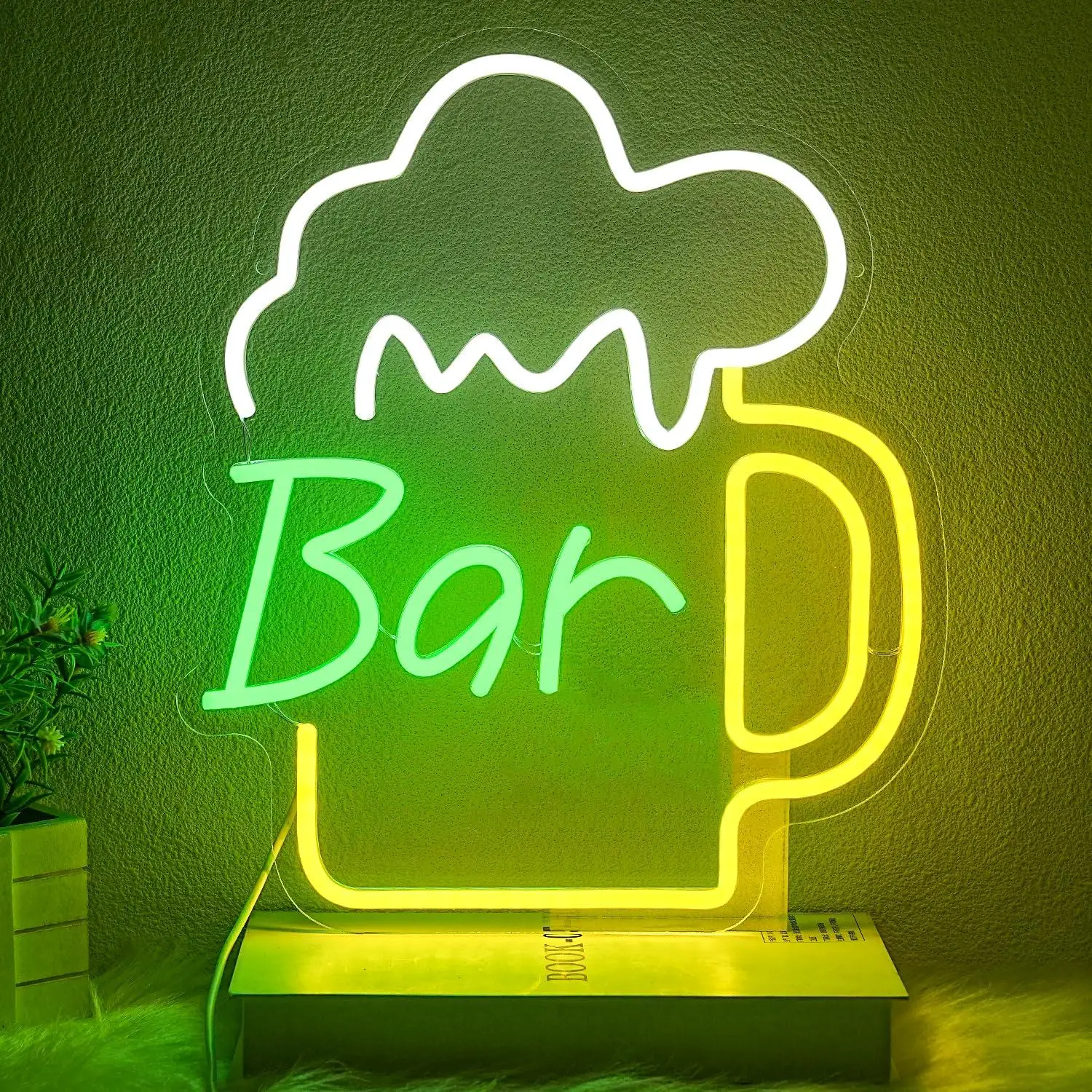 Home Bar Signs - Letreiro Neon de Cerveja com LED