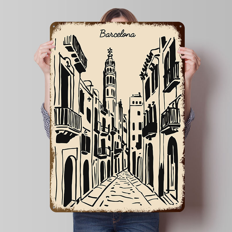 Placa de Metal de Rua de Barce - Home Bar Stools avaliação e preço