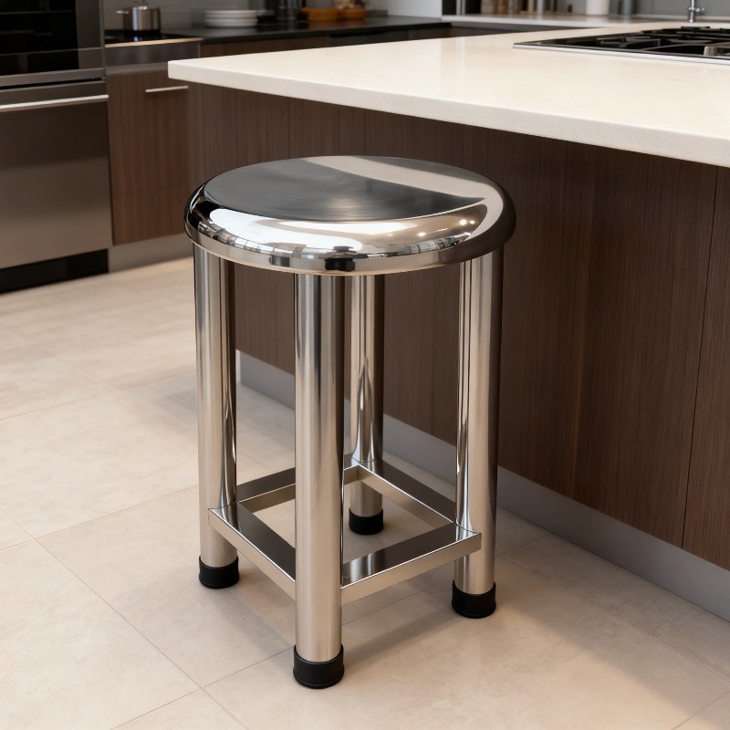 Banqueta Redonda de Aço Inoxid - Home Bar Stools avaliação e preço
