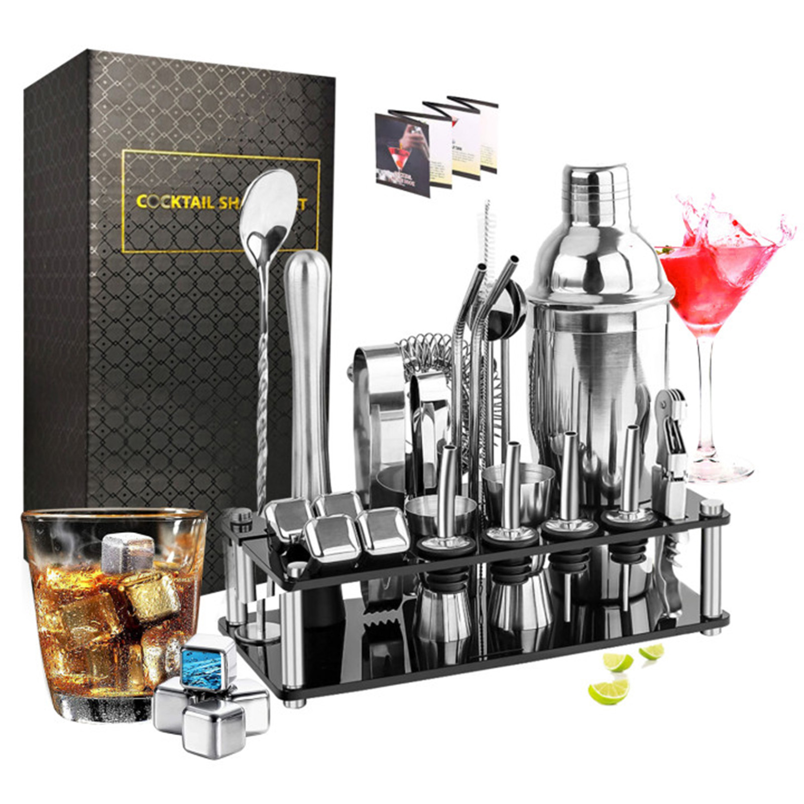 Cocktail fazendo conjunto shak - Cocktail Recipe Book avaliação e preço