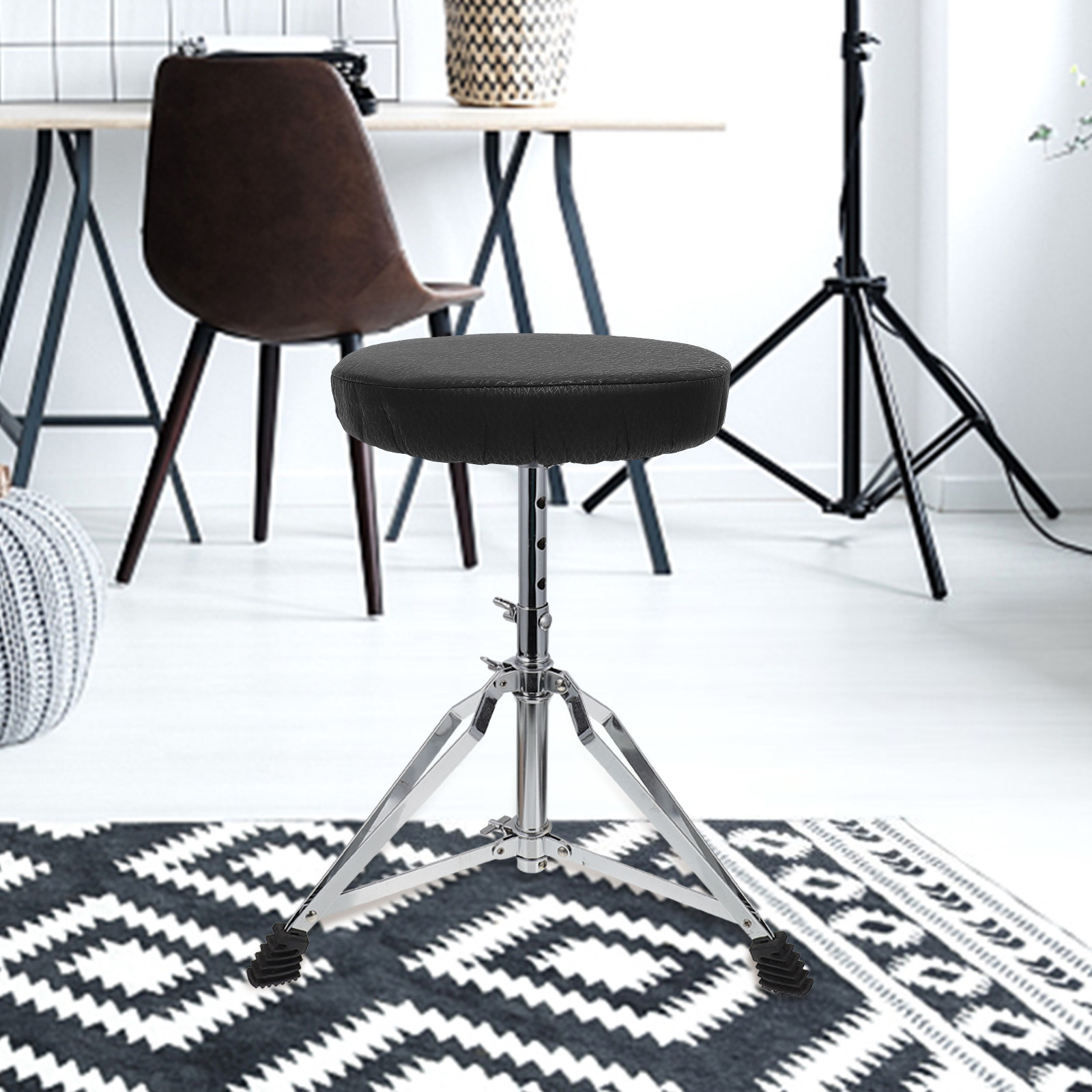 Capa de Assento Redonda Preta  - Home Bar Stools avaliação e preço