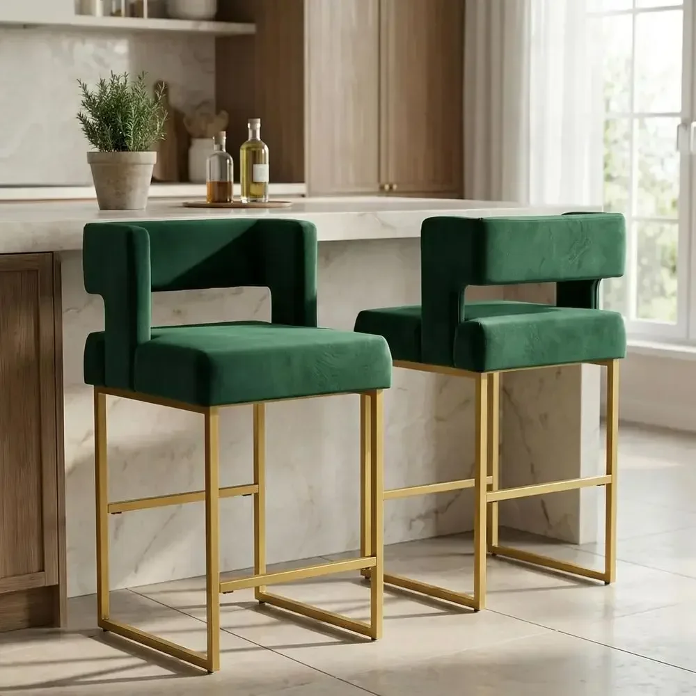 Conjunto de 2 Banquetas de Vel - Home Bar Stools avaliação e preço