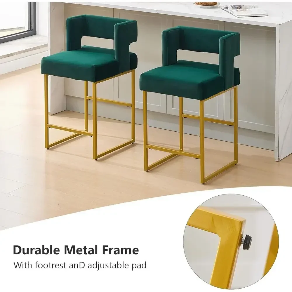 Conjunto de 2 Banquetas de Vel - Home Bar Stools avaliação e preço