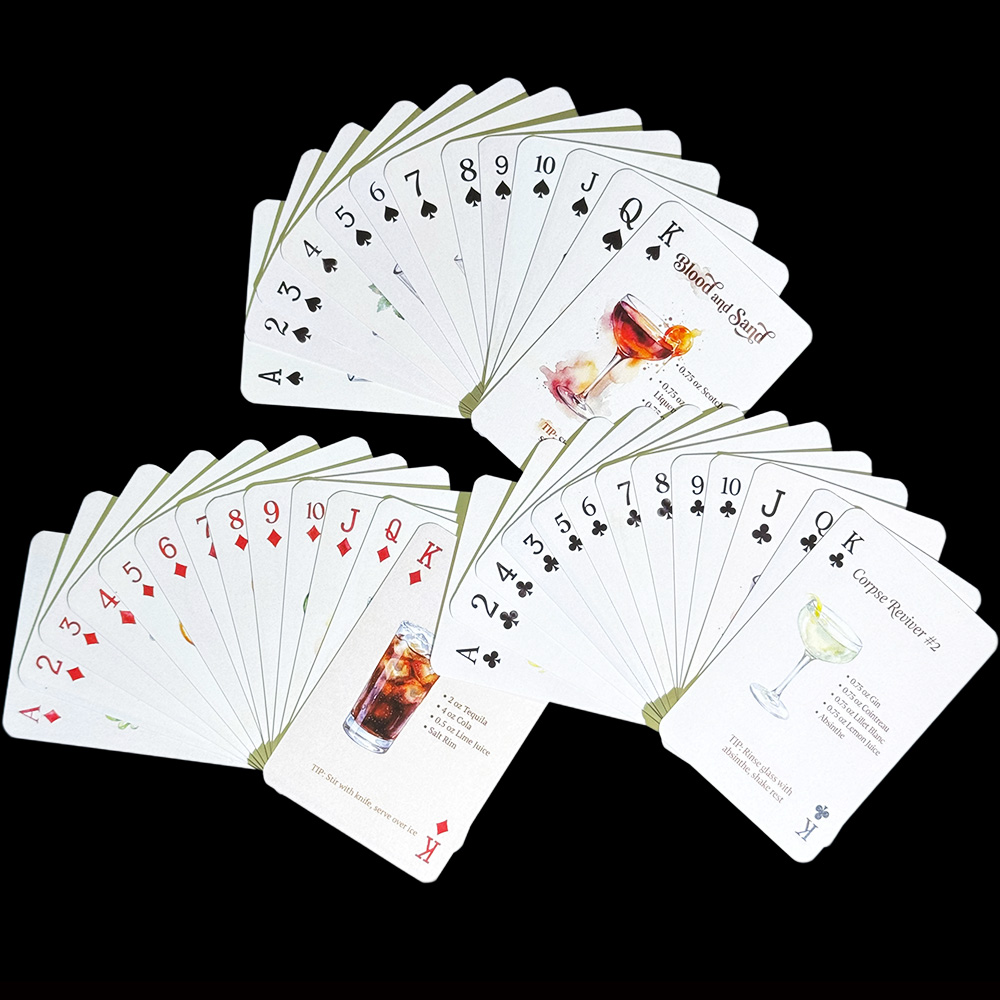 Baralho de 54 Cartas com Recei - Cocktail Recipe Book avaliação e preço