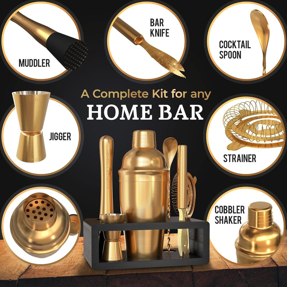 Conjunto de Coqueteleira: Kit  - Cocktail Recipe Book avaliação e preço