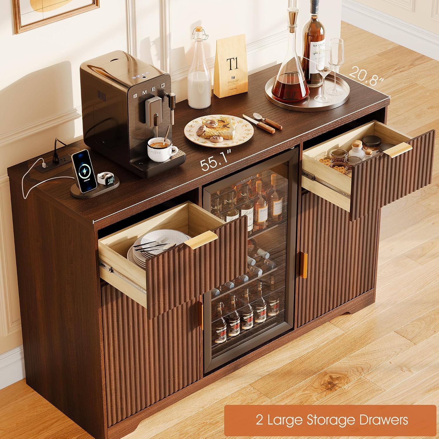 Armário de Bar para Café de 55 - Home Bar And Fridge avaliação e preço