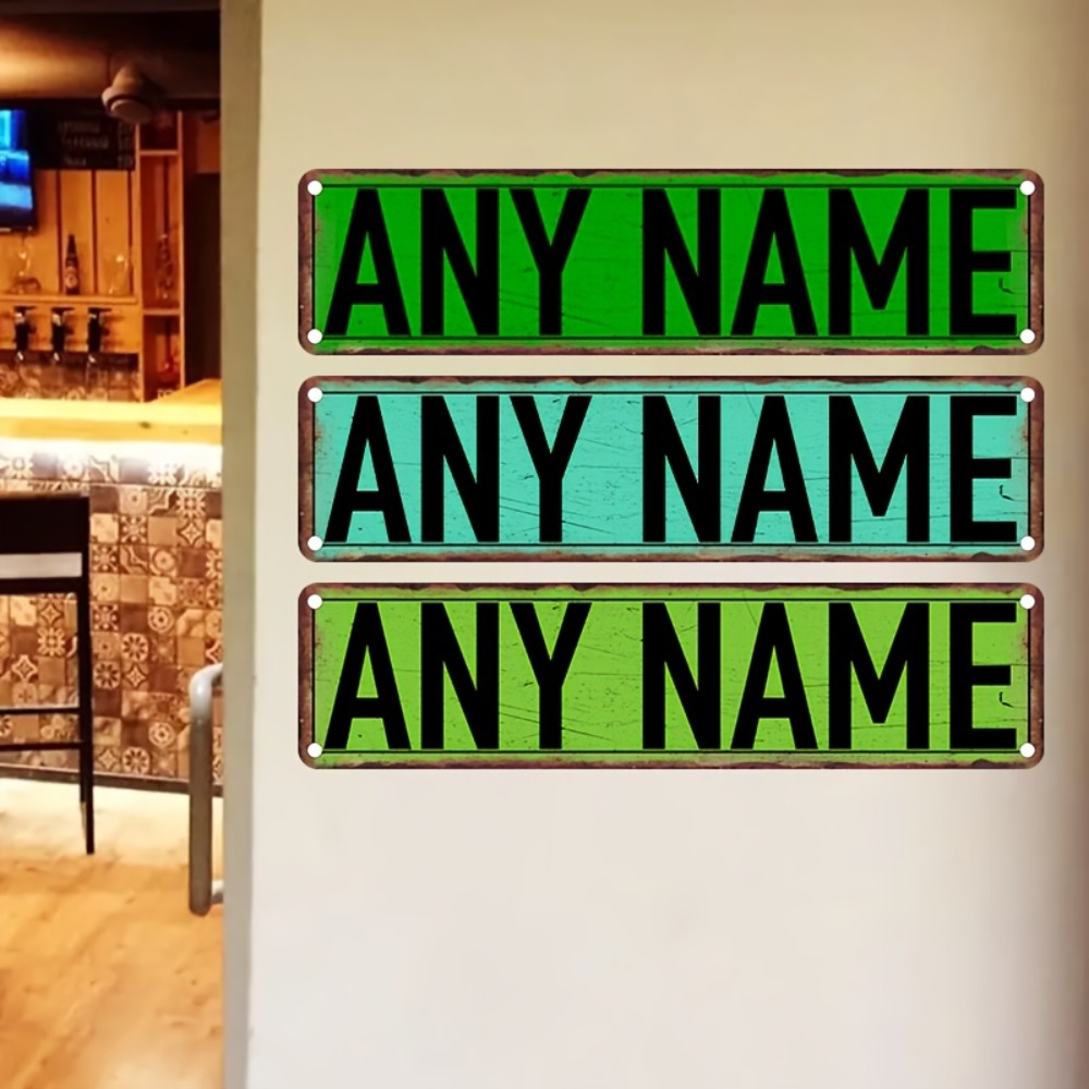 Placa de rua de alumínio perso - Home Bar Signs avaliação e preço