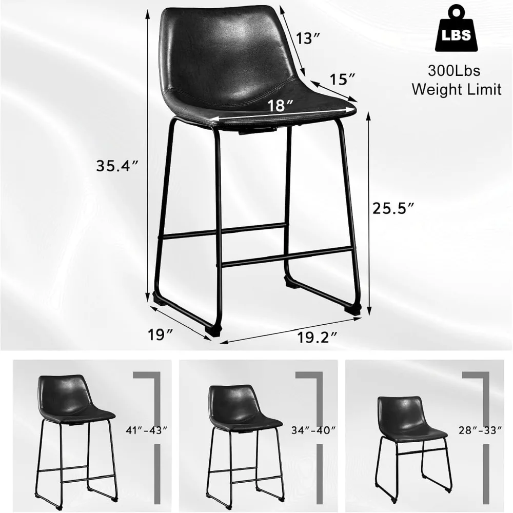 Conjunto de Banquetas Pretas d - Home Bar Stools avaliação e preço
