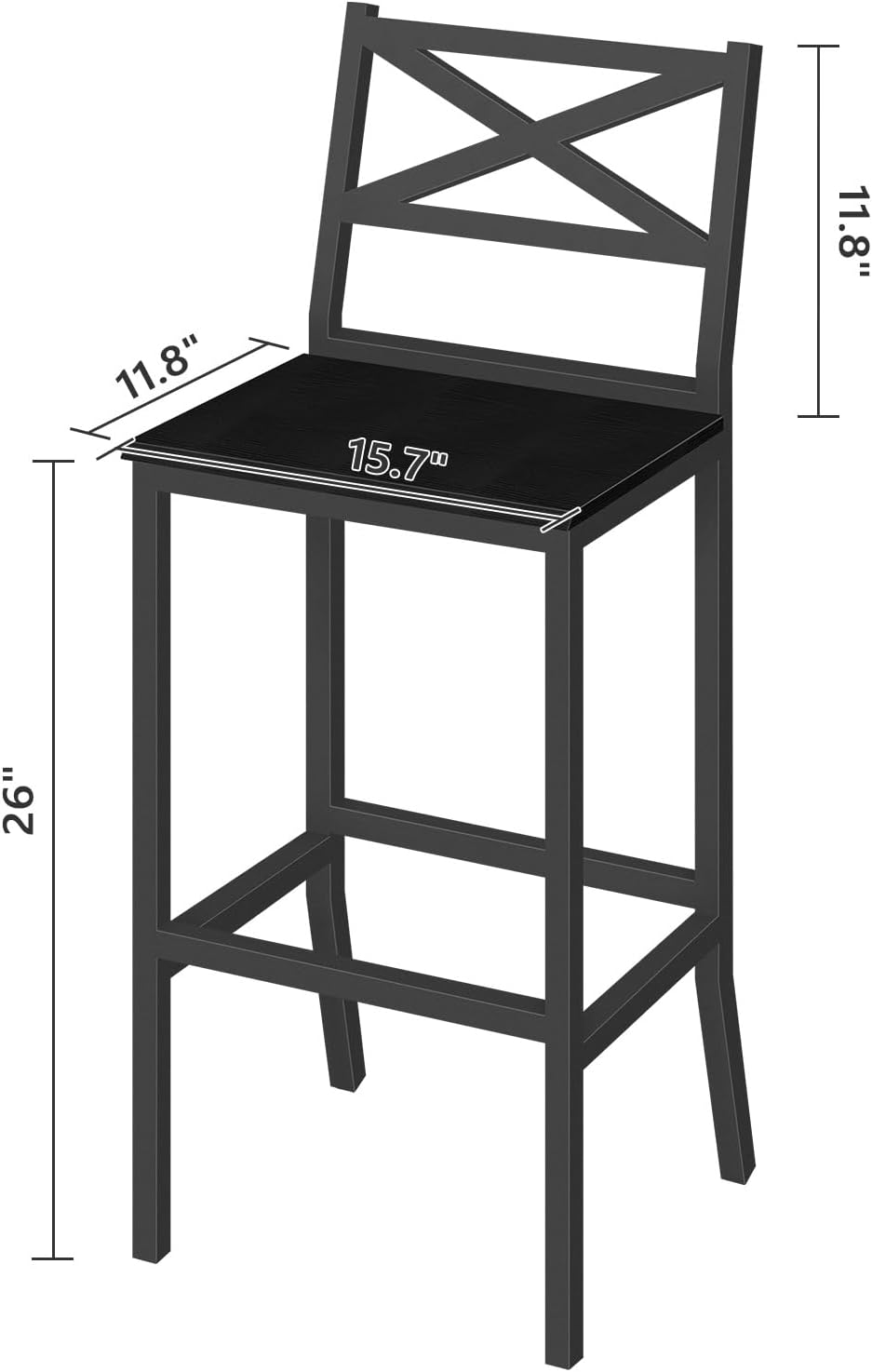 Cadeiras de Bar, Conjunto de 2 - Home Bar Stools avaliação e preço