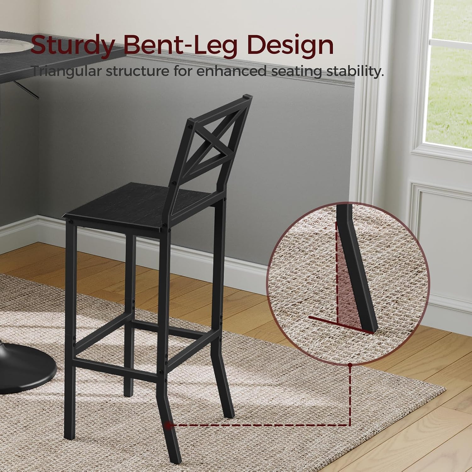 Cadeiras de Bar, Conjunto de 2 - Home Bar Stools avaliação e preço