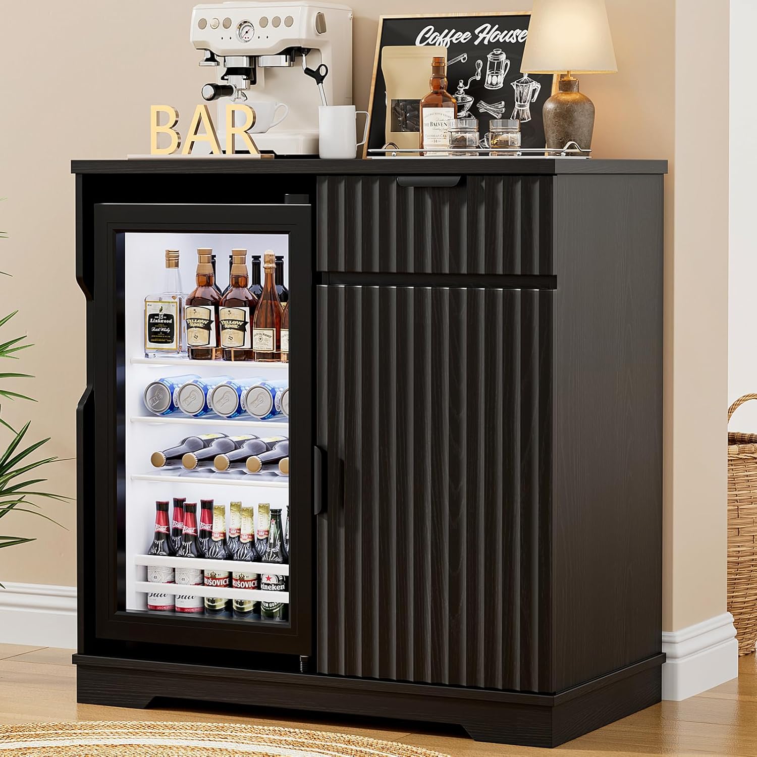 Armário Bar Flutuante para Caf - Home Bar And Cabinet avaliação e preço